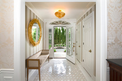 Example of a classic entryway design in Other