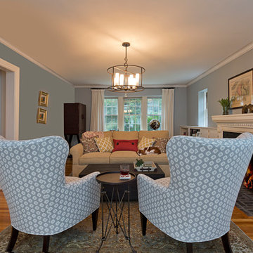 New England Coastal Living Room