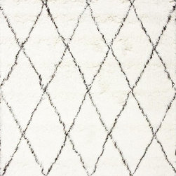 Marrakech Shag Ivory 8 ft. x 10 ft. Area Rug - Area Rugs