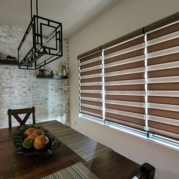 Hunter Douglas Banded ShadesA ROLLER SHADE AND A SHEER SHADE, IN ONE Create vary