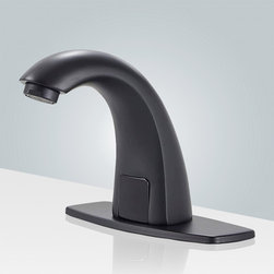 BathSelect Automatic Touchless Sensor Faucet, Matte Black - Showerheads And Body Sprays