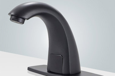 BathSelect Automatic Touchless Sensor Faucet, Matte Black