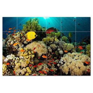 Sealife Picture Ceramic Tile Mural Kitchen Backsplash Bathroom Shower 405822 Sealife Picture Ceramic Tile Mural Kitchen Backsplash Bathroom Shower 405822