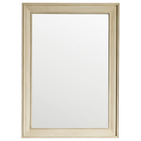 Bristol 29" Rectangular Mirror, Vintage Vanilla