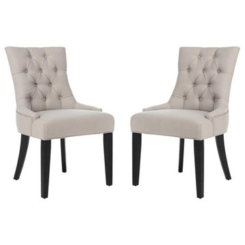 Abby 19''H Tufted Side Chairs (Set Of 2) - Silver Nail Heads, Mcr4701A-Set2