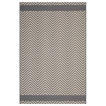 Modway Optica 5' x 8' Area Rug in Gray and Beige