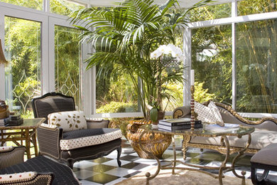 Sunroom - eclectic sunroom idea in San Francisco