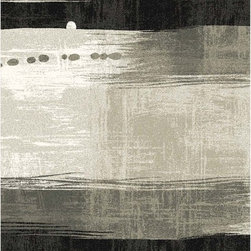 Infinity 32978-6535 Silver & Black Rug - Area Rugs