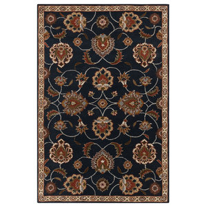 Surya Cambridge CMB-8003 Classic Hand Knotted 100% New Zealand Wool Carnelian 5'6 x 8'6 Traditional Area Rug Surya Cambridge CMB-8003 Classic Hand Knotted 100% New Zealand Wool Carnelian 5'6 x 8'6 Traditional Area Rug