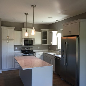 White Transitional Kitchen (Iowa City, IA)