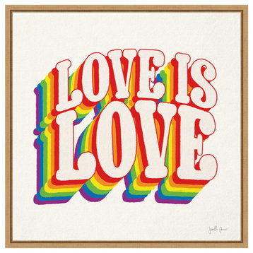 Love is Love I by Janelle Penner Framed Canvas Wall Art