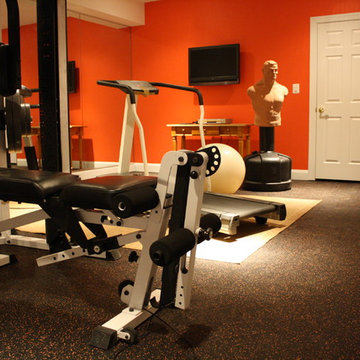 White home gym