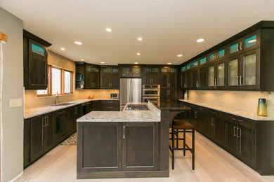 Inspiration for a contemporary kitchen remodel in Denver