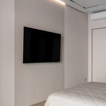 Elegant achromatic interior