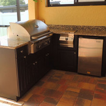 Weatherproof Polymer Cabinetry In Southwest Floridaoutdoor Kitchen