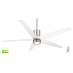 Minka Aire - Minka Aire Symbio 56" LED Ceiling Fan With Remote Control, Brushed Nickel/White - Features