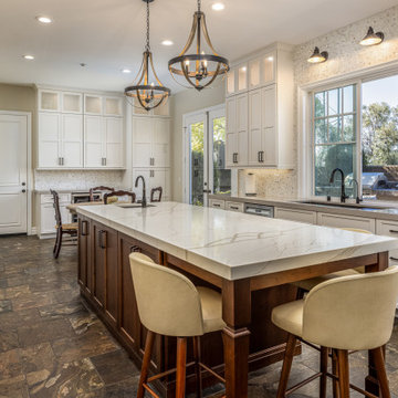 Encinitas Kitchen Remodel with Large Island and Seating