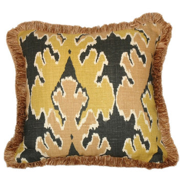Marakesh Too With Trim Square 90/10 Duck Insert Throw Pillow With Cover, 16X16