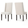 GDF Studio Rory Contemporary Fabric Wingback Dining Chair, Set of 2