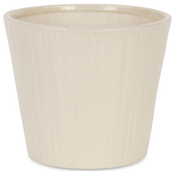Large Off White Ceramic Pot