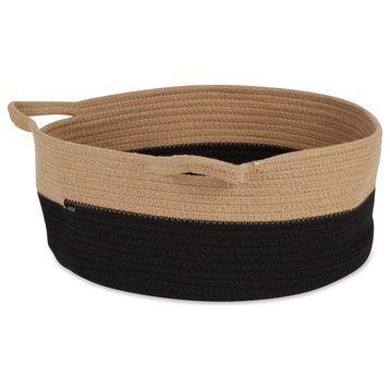 Beige And Black Cotton Rope Cat Ears Pet Basket