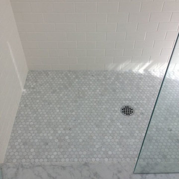 Bianco Carrara Marble Hexagon Mosaic Tiles