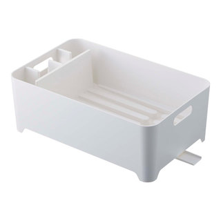 Yamazaki Tosca White Over-The-Sink Dish Drainer Rack + Reviews