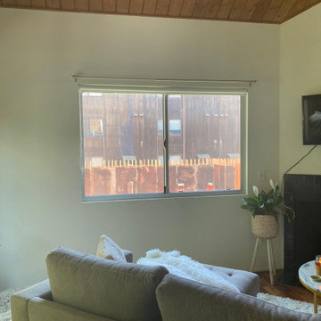 Transform Your Family Room with Master Blinds' Sheer Roller Shades!