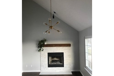 Living room - 1960s living room idea in Kansas City