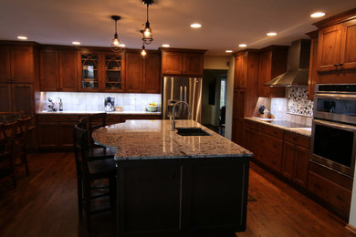 Elegant kitchen photo in Denver