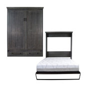 Devonshire Queen Size Murphy Bed, Pearl Gray