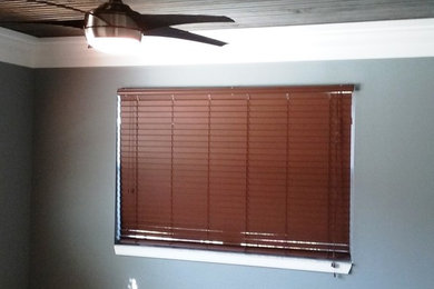 Example of a beach style home theater design in Jacksonville