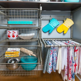 Pantry Shelving Organization | Organized Living freedomRail in Chocolate Pear