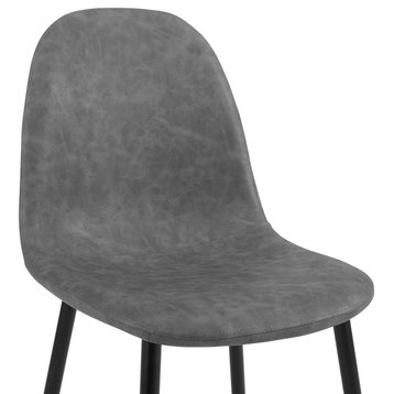 Weston 2Pc Dining Chair Set, Distressed Gray