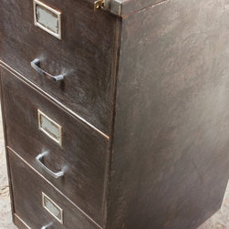 Christie Reclaimed Vintage Industrial 1960s Steel 3 Drawer Filing Cabinet - Filing Cabinets