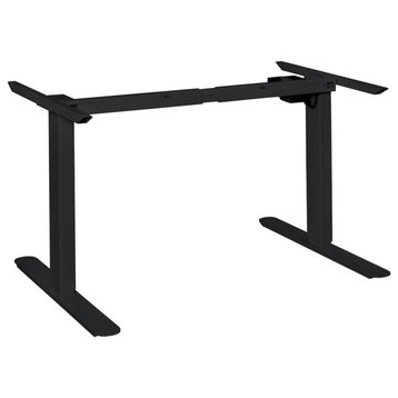 Esteem Height Adjustable Mobile Power Base for 48-72" Table Tops- Black