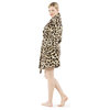 Linum Home Textiles Plush Luxurious Soft Leopard Print Robe, Large/Xlarge