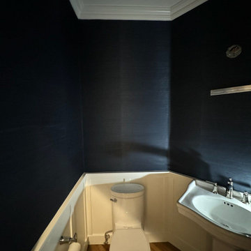 Powder room wallpaper installation Carlsbad