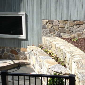 Backyard Patio with Spa and Landscaping