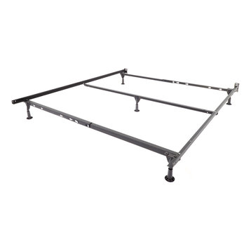Insta-Lock Adjustable Bed Frame With Glides, Full/Queen