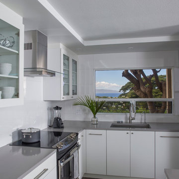 White Kitchen with Oceanview