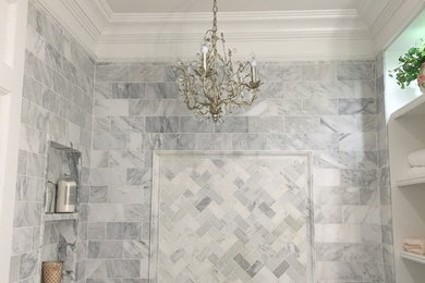 Example of an arts and crafts bathroom design in New York