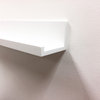 InPlace Decorative Picture Ledge Shelf, White, 60"x3.5"x4.5"