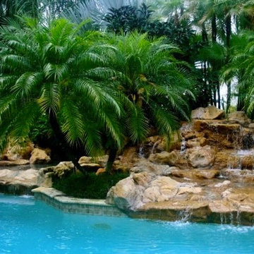 Waterfalls & Tiki Huts