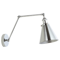 Rover 7" Adjustable Arm Metal Led Wall Sconce, Chrome