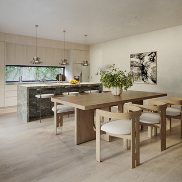 3D Kitchen Rendering – Interior Visualization
