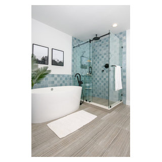 Calming Blue Master Bath - Transitional - Bathroom - Seattle - by Lux ...