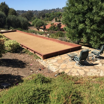 Bocce Ball Court & Decorative Stone Walkway