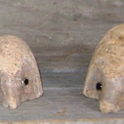 Natural Stone Hedgehogs - Garden Statues And Yard Art
