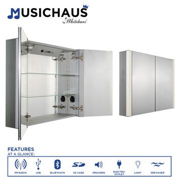 Musichaus Double Door Cabinet, 27.5x6